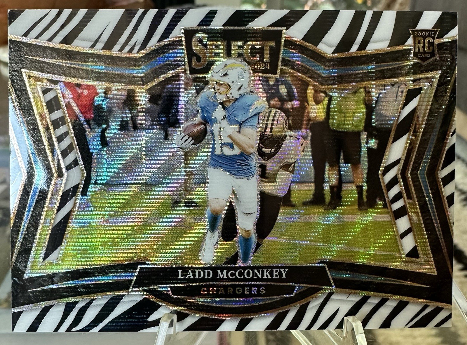 2024 Panini Select Ladd Mcconkey Zebra Print Field Level Case Hit 🔥 Chargers