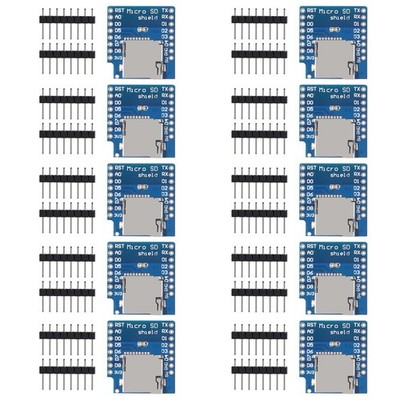 ACEIRMC 10pcs Micro SD Card Shield D1 Mini TF WiFi ESP8266 Compatible for... 