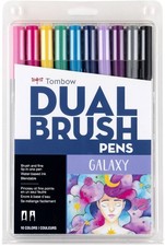 Tombow Dual Brush Pens 10/Pkg-Galaxy