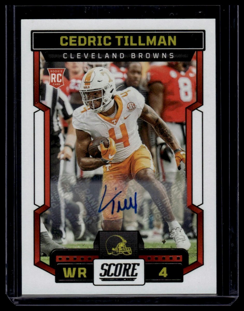 Cedric Tillman Panini Score #355 Autograph