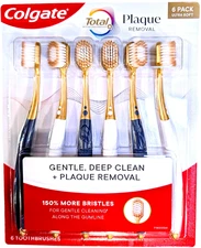 Colgate Total Plaque Removal Manual Toothbrush Ultra Soft 6 Pack