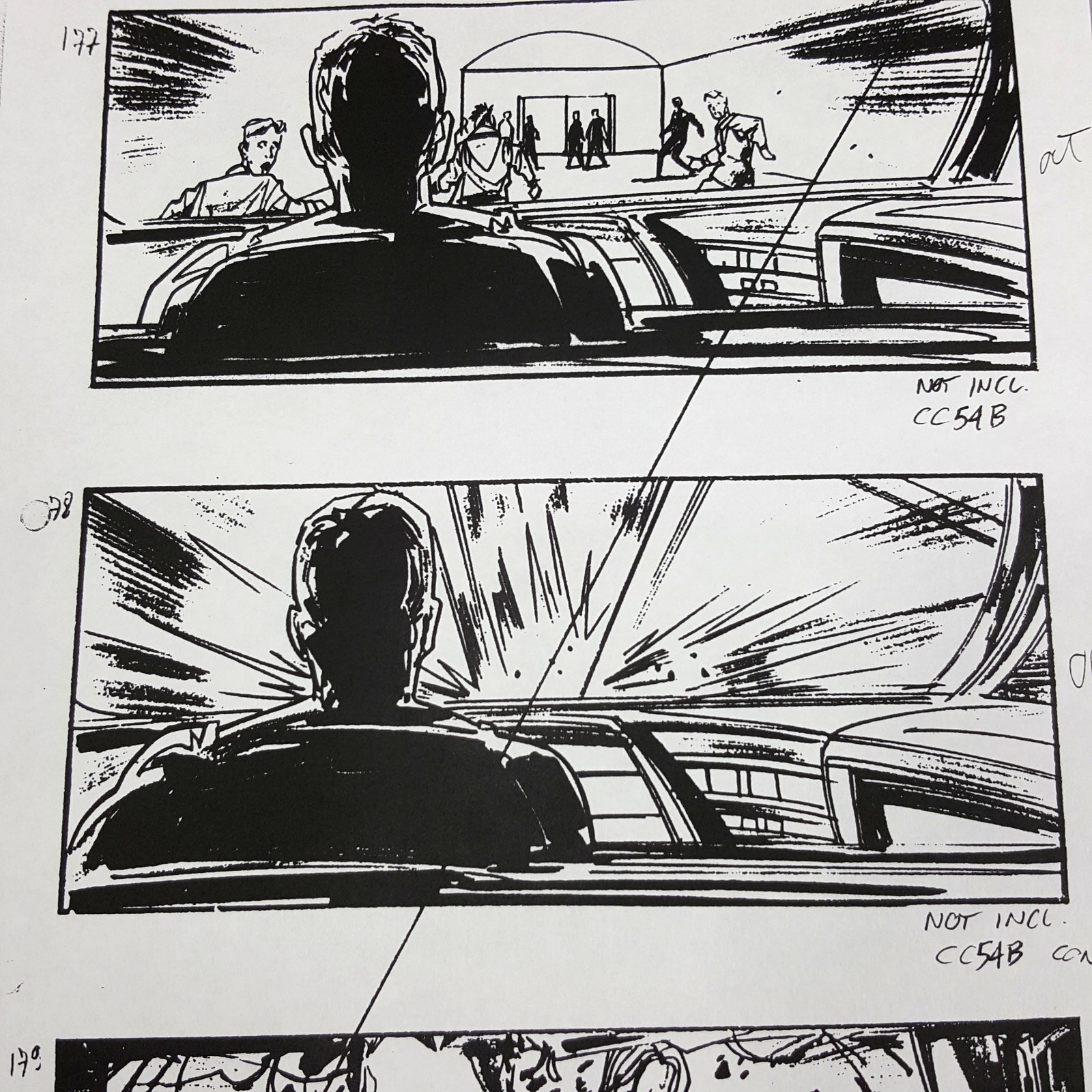 Image 12 of The Fifth Element - Production Used Storyboard, Cab Chase 177-179 , COA