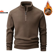 Plus Velvet Sweater Men'S L-9XL Large Size Winter Polar Fleece Stand-Up Collar H