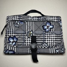 Vera Bradley Performance Twill Blue Travel Baby Changing Station in Beford Plaid
