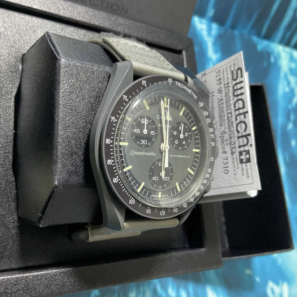 Omega X Swatch Moonswatch Mission To Mercury Watch -Authentic- With Receipt - Image 2 of 4