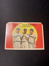 1959 Topps - Cubs' Clubbers Ernie Banks, Dale Long, Walt Moryn #147
