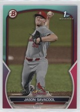 2023 Bowman Draft Aqua & Pink Gradient 161/199 Jason Savacool #BD-200 5iu
