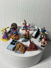 Lot Of 13 - Disney Collector Packs Park Figures Mini Splash, Rides, Characters