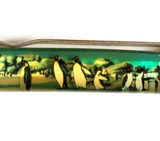 Sea World Floaty Pen Moving Penguins Bird Exhibit Amusement Park Vintage