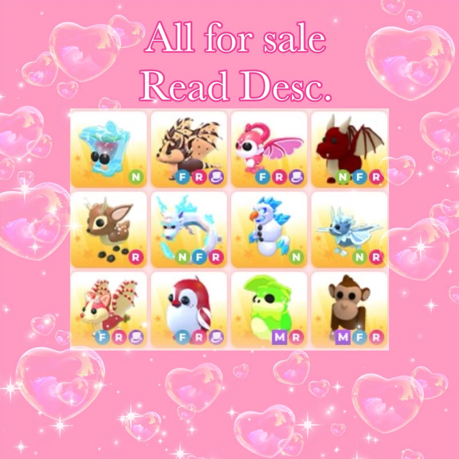 Adopt Me Pets || Selling All || READ DESC 