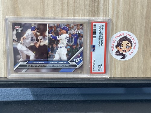 2024 Freddie Freeman Kirk Gibson #KGFF WS Walk-Off Grand Slam PSA 9