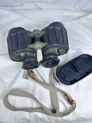 Vintage Carl Zeiss Jena NVA 7x40 Militär Fernglas DDR Armee Überschuss - Bild 1 von 4