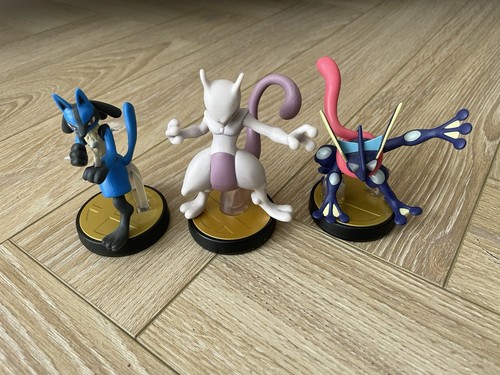 Nintendo Amiibo Super Smash Bros / Pokemon Figure Mewtwo Lucario & Greninja