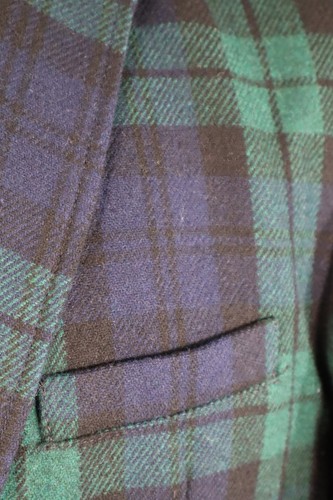 Esprit verde-azul-negro-cuadros chaqueta tweed talla L mezcla de lana excelente estado - Imagen 3 de 11