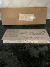 Tremont Nail Co Vintage Display Folder Old Fashioned Cut Nails 1819   (TKA35)