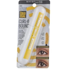 2 Pack Maybelline The Colossal Curl Bouncing Mascara, Blackest Black 350, 0.3...