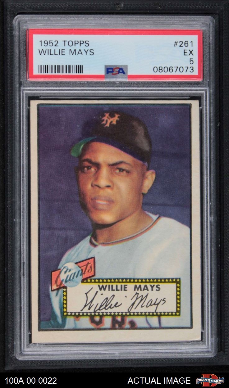 1952 Topps #261 Willie Mays Giants HOF PSA 5 - EX