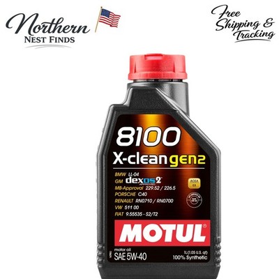 1L Motul 8100 X-Clean Gen 2 Synthetic Oil 5W40 - Protect & Optimize Engine Life