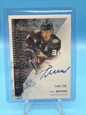 Pavel Mintyukov 2023-24 Upper Deck SP Authentic Retro Future Watch Auto #'d /199