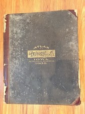 COMPLETE 1906 Atlas of Dubuque County Iowa Plat Book Township Maps Antique GREAT