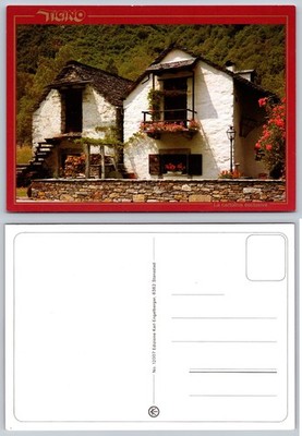 Continental Rustic Mountain House Postcard