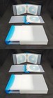 4 sets DVD CD KEEPER  – CD/DVD Wallet Ring Binder HOLDS 20 DISCS cd/dvd BLUE- x4
