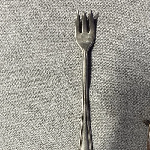 Antique Silverplate Fork - Silver Tone Flatware, Small 3-Tine Fork