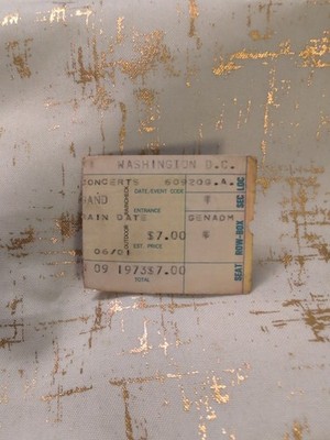 Grateful Dead Doug Sahm Allman Washington D.C. 1973 Concert Ticket Stub RARE VTG