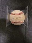 Hank Aaron Signed Official National League Baseball With Case
