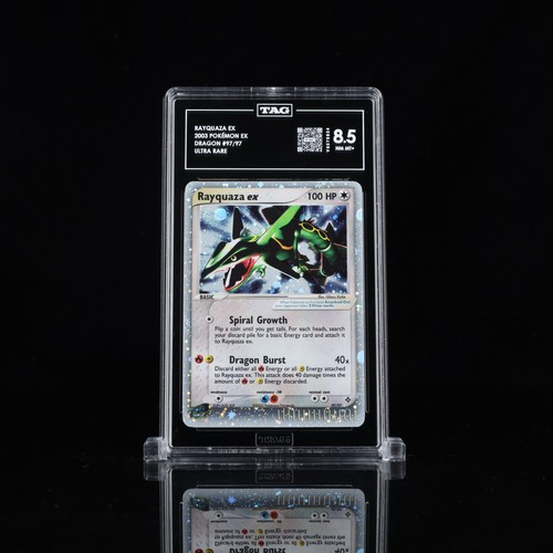 Rayquaza ex graded TAG 8.5 for sale on eBay