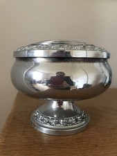 VINTAGE Rose Bowl Trofeo Premio Fiore Piatto Argento Vintage Antico