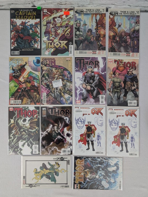 Marvel Comics Thor modern Variant lot. 14 total books. NM Range