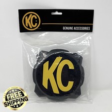 KC HiLiTES Gravity Titan/Pro6 6" Light Cover (Single) Black/Yellow KC Logo 5111