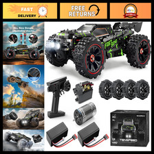 Fast 50 mph 1/14 Brushless RC Car - Waterproof 4x4 Offroad Remote Control Trugg