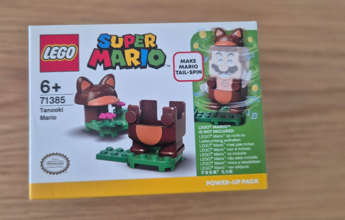 LEGO 71385 SUPER MARIO TANOOKI MARIO POWER UP PACK RETIRED SET