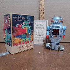 SPARKY Tin Windup Robot ICHIKO Japan Limited Edition Reproduction 344 of 1000