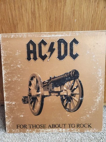 AC/DC FOR THOSE ABOUT TO ROCK LP 1981 ATLANTIC RECORDS SD 11111