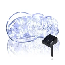 lychee Solar Rope Lights Outdoor 16.5ft 50LED Waterproof Solar Power String w...