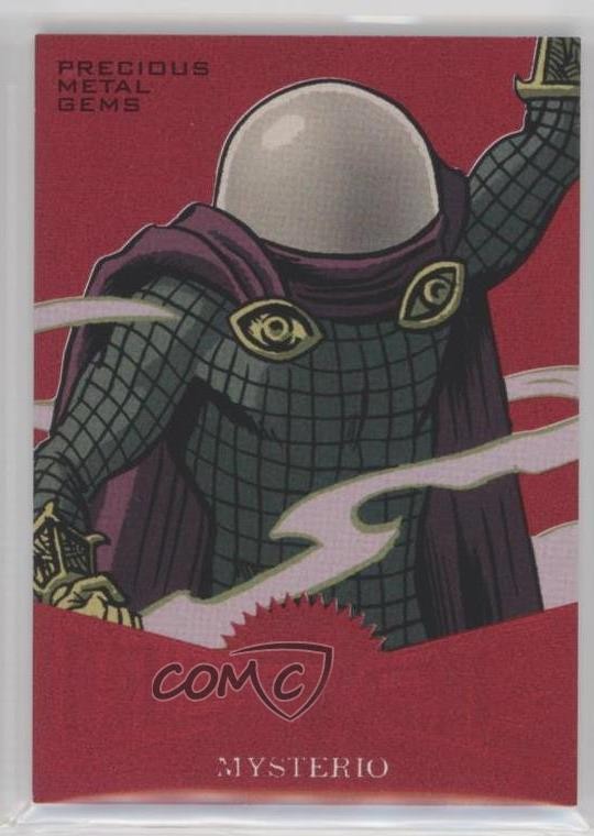 2017 Fleer Ultra Marvel Spider-Man Metal PMG Red 65/99 Mysterio #MM39 0k5d