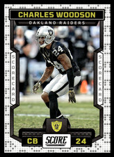 2023 Panini Score Charles Woodson #142 Oakland Raiders Scorecard  NFL Football 