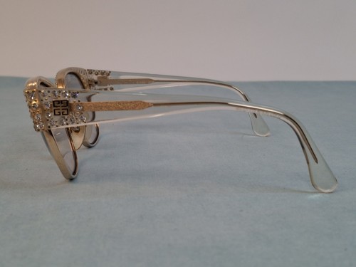 Rari occhiali da vista donna vintage Givenchy G 1005 CLR borchiati con cristalli - Foto 4 di 24