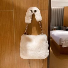Faux Fur Shoulder Bag for Women