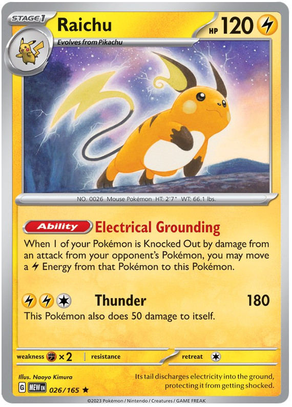 Raichu 026/165 Sv: Scarlet & Violet 151 for sale | eBay
