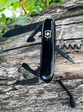 Victorinox Swiss Army Knife Onyx Monochrome Black Spartan 1.3603.31P, New In Box
