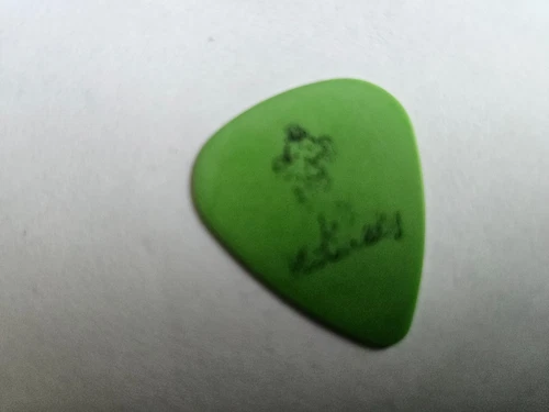 Pearl Jam pick Mike McCready Pick Green PotatoheadPearl Jam pick RARE - Picture 2 of 2