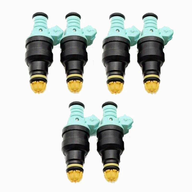 Inyectores de combustible 6 piezas aptos para BMW 325i 2,5 L l6 1992 1993 1994 1995 0280150415 Foto 4 de 4