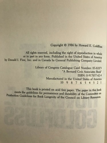 The Judgment, by Howard E. Goldfluss - 1986 - Signed 1st Ed, 1st Prtg H/C Book - Picture 8 of 12