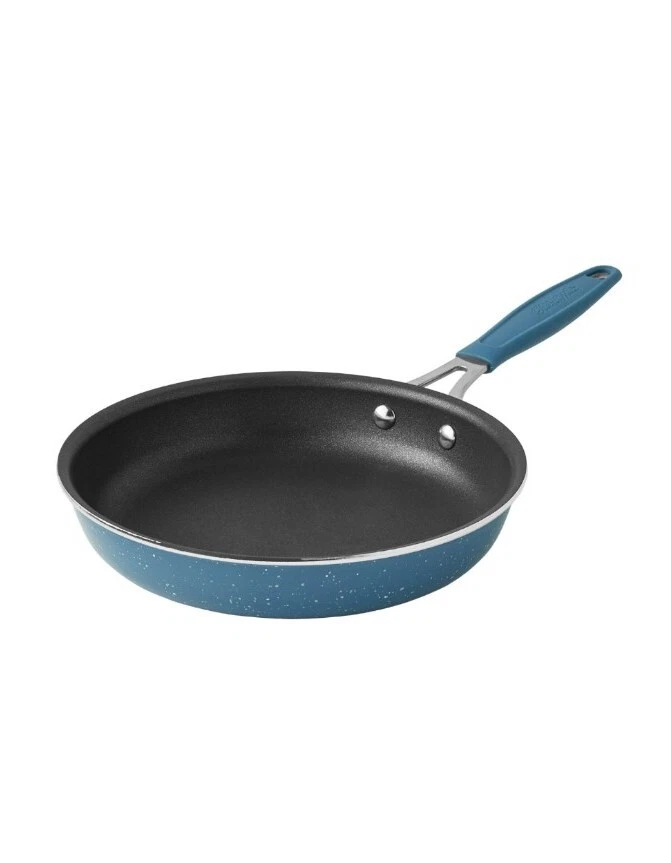 Pioneer Woman ~ KEEPSAKE BLUE ~ Enamel ~ Aluminum ~ 8" Frying Pan ~ Skillet