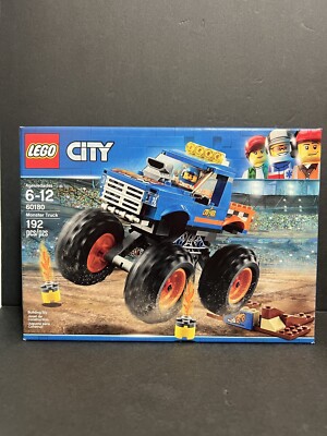 LEGO City Monster Truck Building Kit Truck Toy Car PlaySet Boys 60180 New 