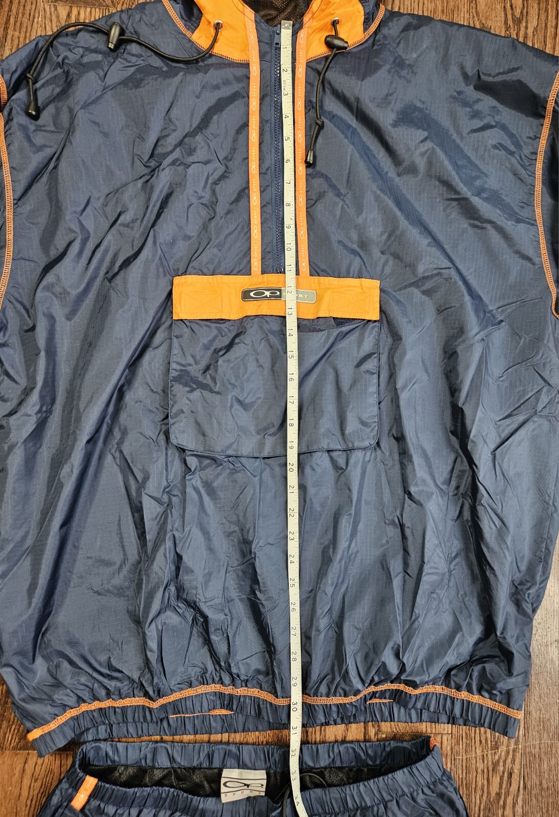 Vintage 90s Ocean Pacific OP  Windbreaker Track Suit Jacket Pants XL Blue Y2k image 10